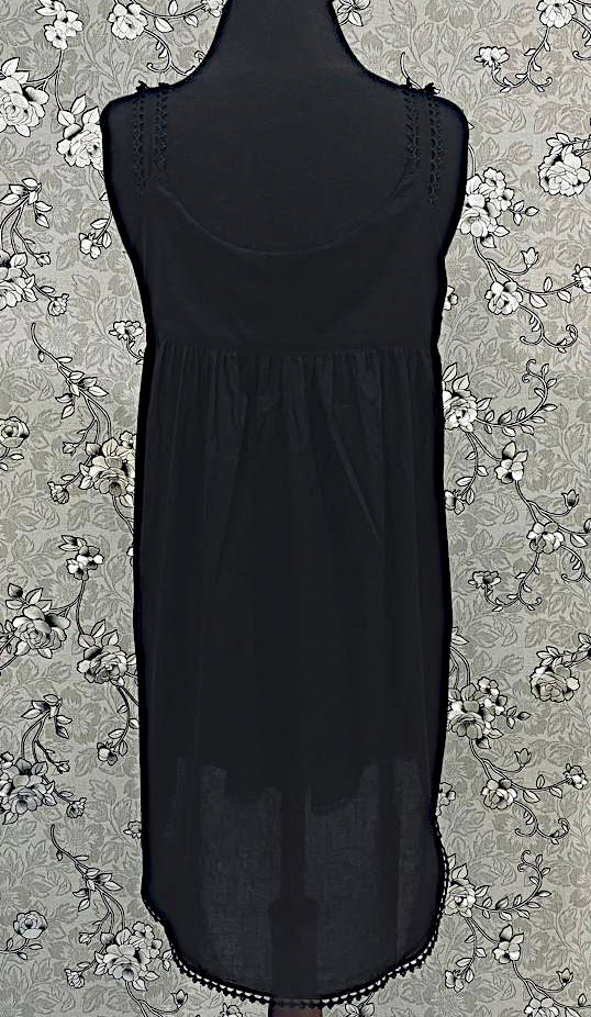 SoieRose SR-1177 Victorian 100% Cotton Sleeveless Nightgown with Lace Trim