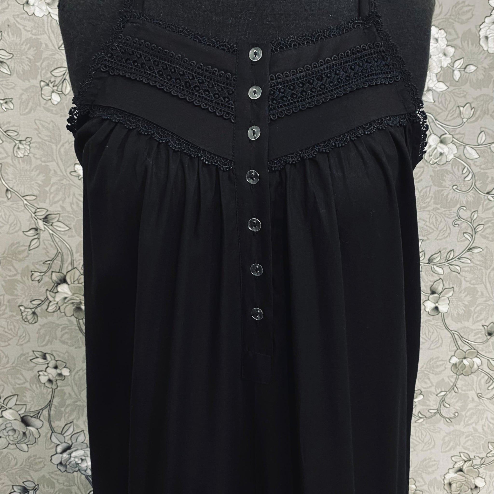SoieRose SR-1178 100% Cotton Victorian Nightgown – Vintage Inspired Sleeveless Sleepwear