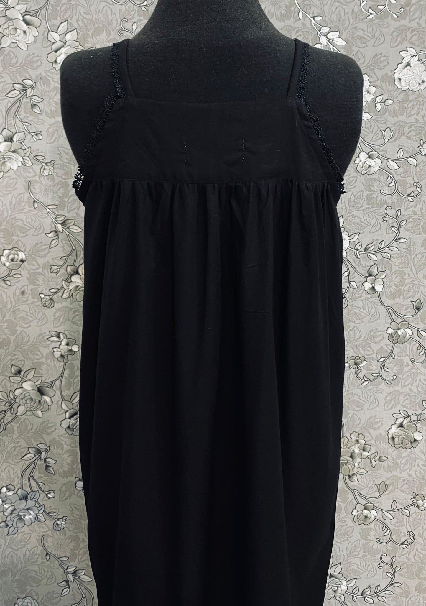 SoieRose SR-1178 100% Cotton Victorian Nightgown – Vintage Inspired Sleeveless Sleepwear