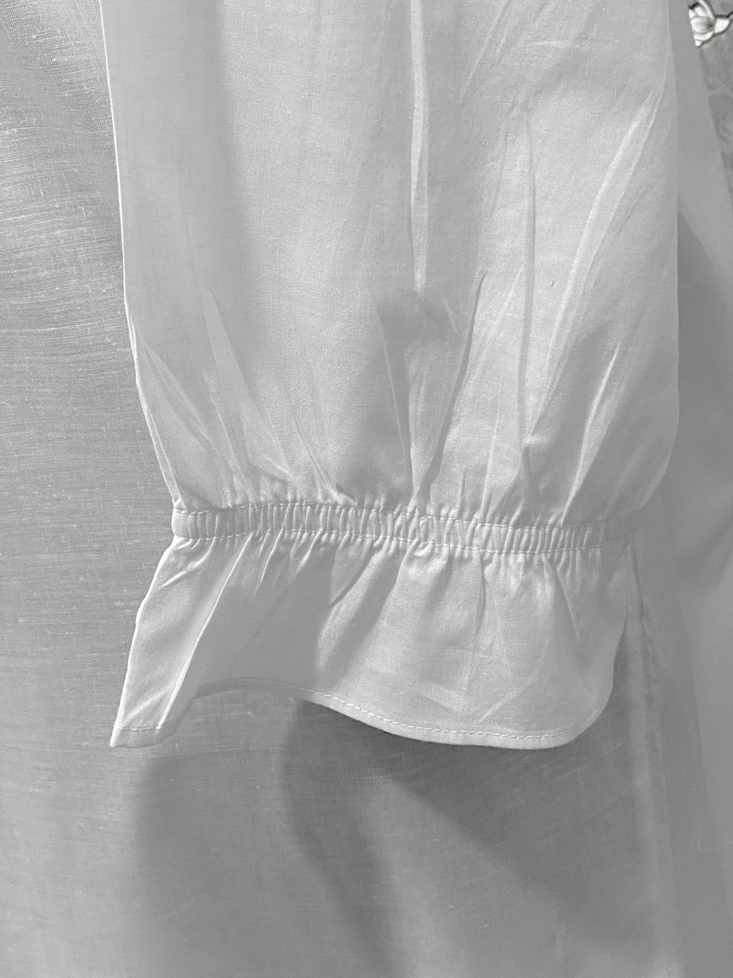 Victorian Cotton Nightgown | SoieRose SR-1219 | Long Sleeve White Sleep Dress | Lace & Pintuck Detailing