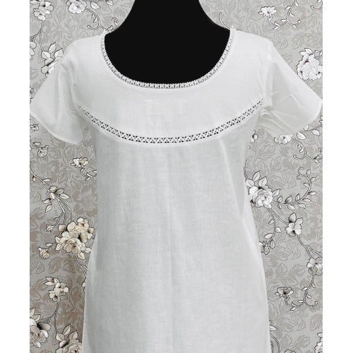 SoieRose SR1092 Women's Sleek Fit 100% Cotton Nightgown