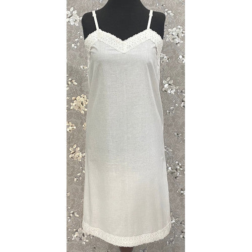 SoieRose Victorian 100% Cotton Nightgown with Embroidered Lace Trim - SR1153