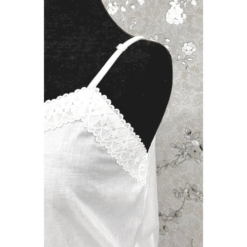 SoieRose Victorian 100% Cotton Nightgown with Embroidered Lace Trim - SR1153