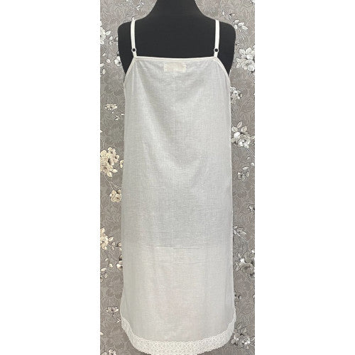 SoieRose Victorian 100% Cotton Nightgown with Embroidered Lace Trim - SR1153