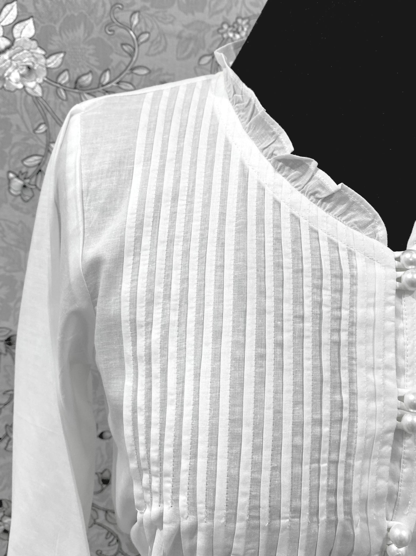 SoieRose Victorian 100% Cotton Nightgown with Pintuck Bodice – SR-1229