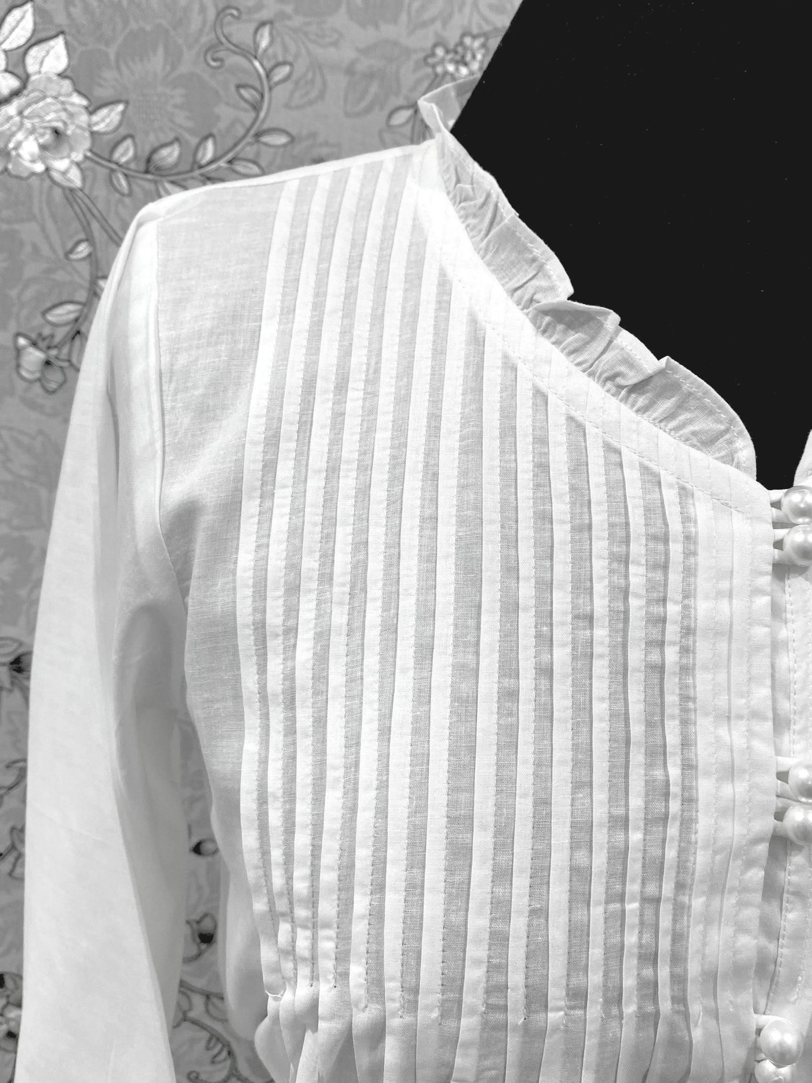 SoieRose Victorian 100% Cotton Nightgown with Pintuck Bodice – SR-1229