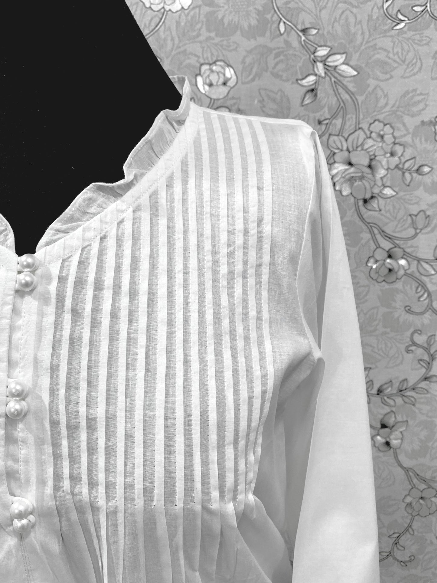 SoieRose Victorian 100% Cotton Nightgown with Pintuck Bodice – SR-1229