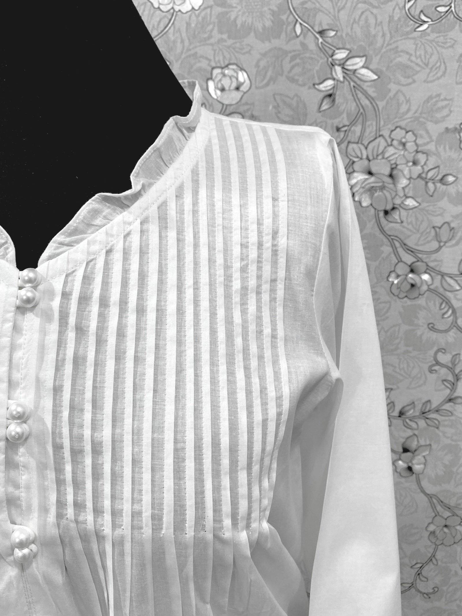 SoieRose Victorian 100% Cotton Nightgown with Pintuck Bodice – SR-1229