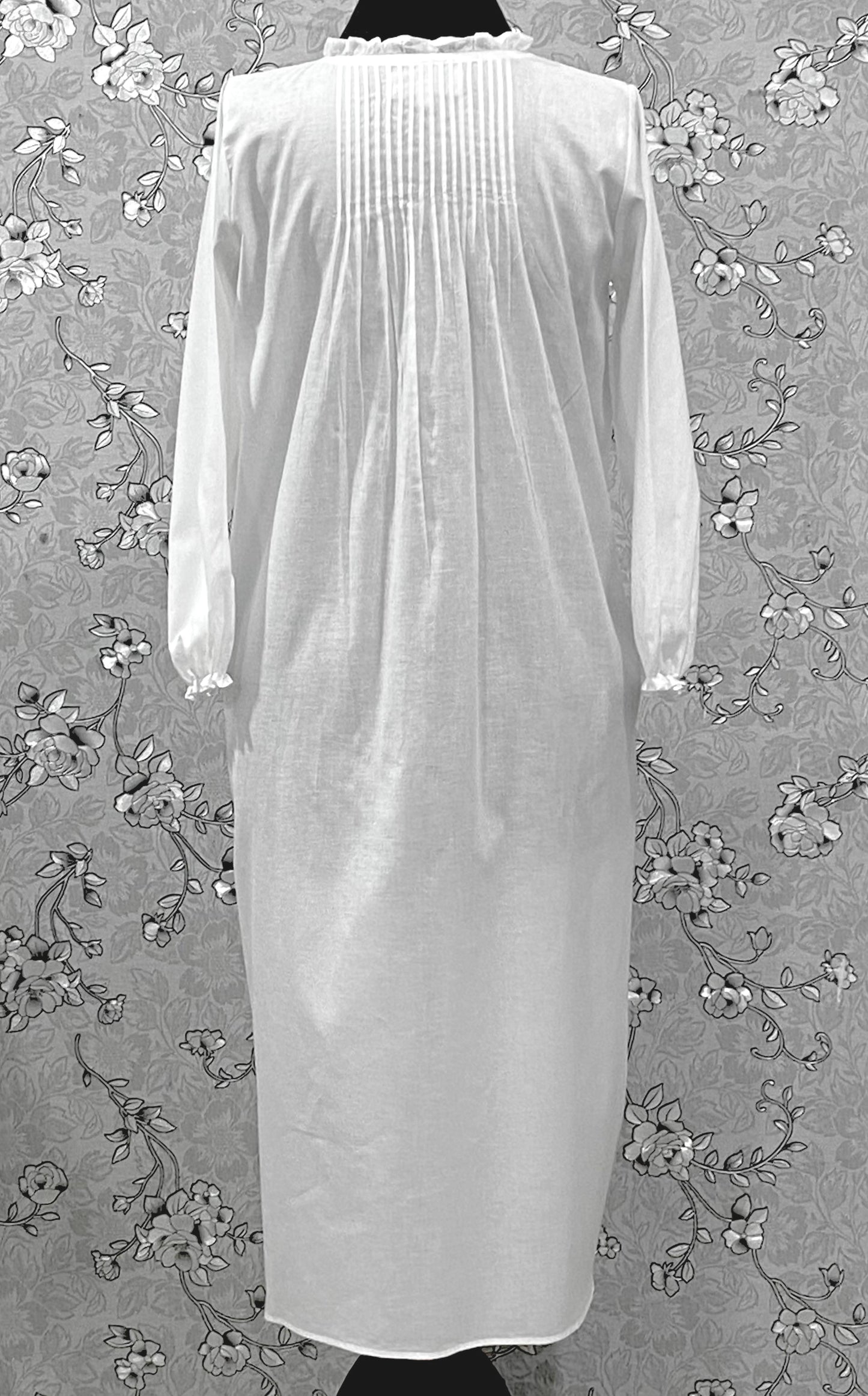 SoieRose Victorian 100% Cotton Nightgown with Pintuck Bodice – SR-1229