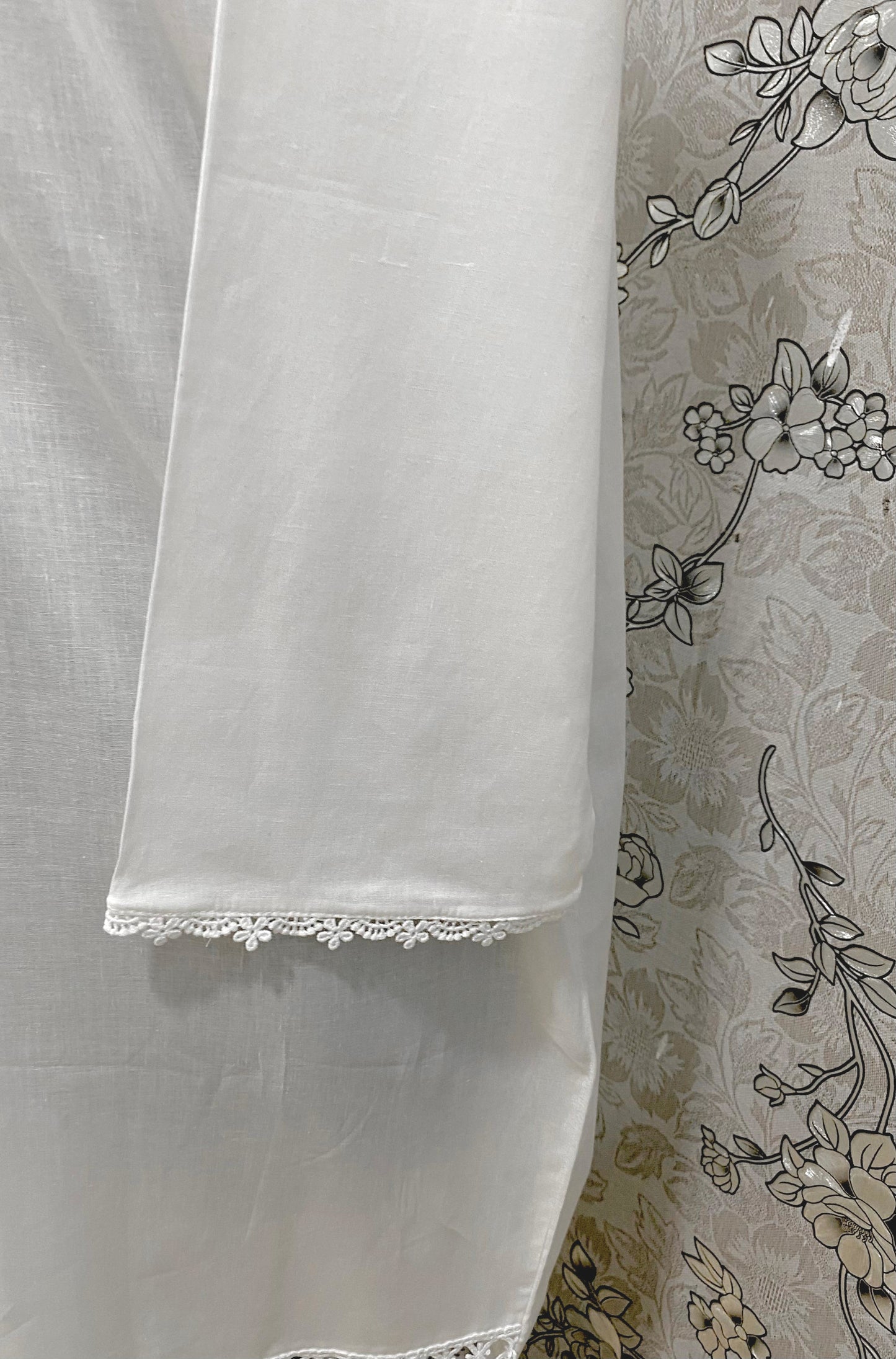 SoieRose Victorian Cotton Nightgown – SR-1189 – Long Sleeve Vintage Sleepwear with Lace Trim