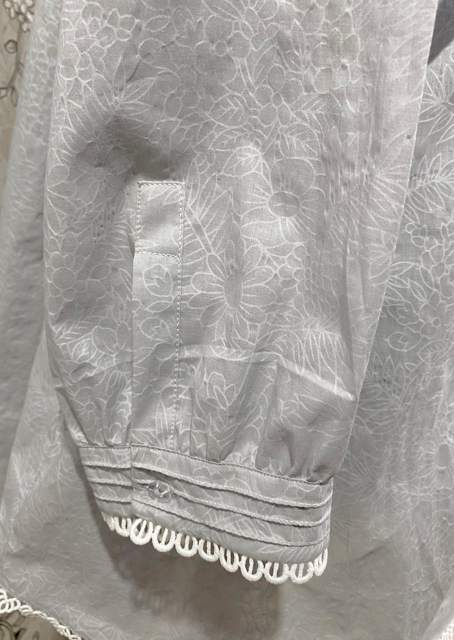 SoieRose Victorian Cotton Nightgown with Lace Yoke & Pintuck Detail – SR-1230