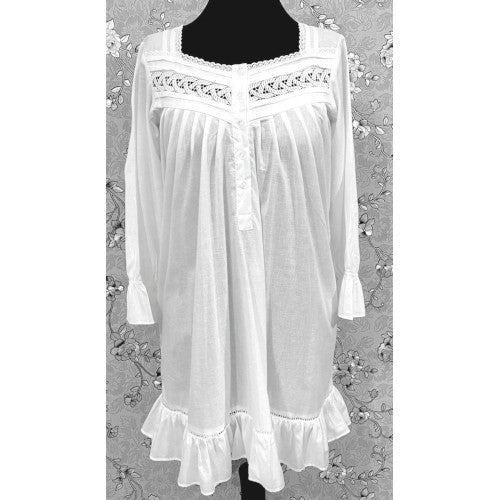 SoieRose Victorian Long Sleeve 100% Cotton Nightgown – SR1165