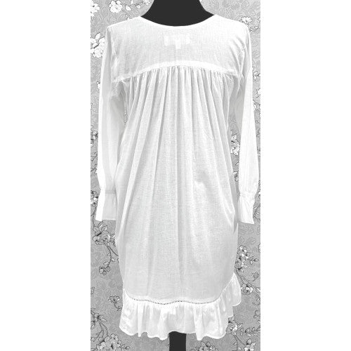 SoieRose Victorian Long Sleeve 100% Cotton Nightgown – SR1165