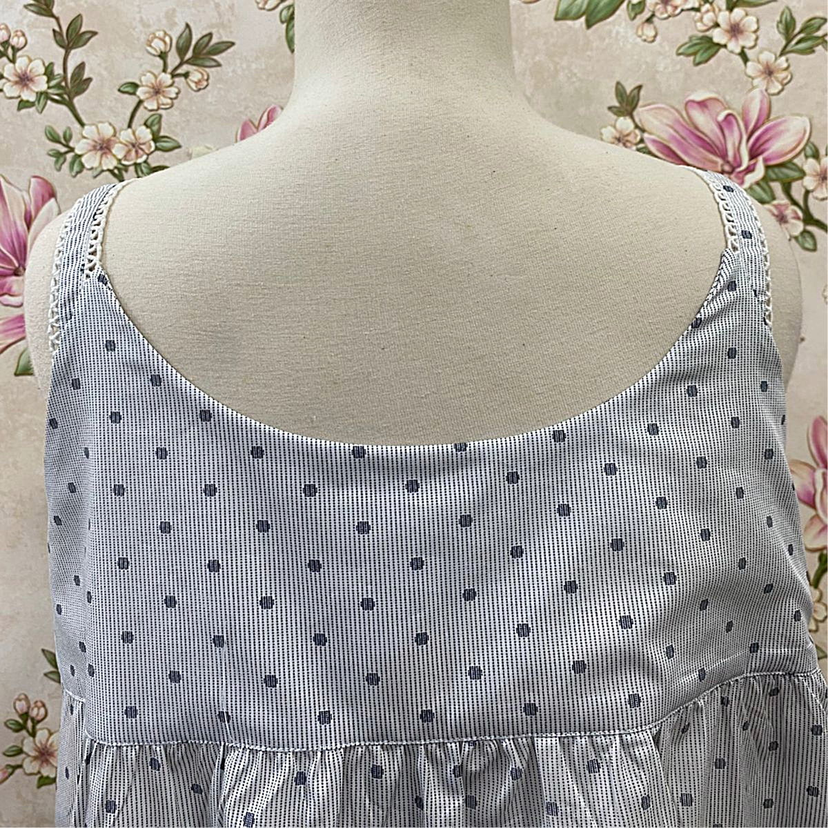 SoieRose Victorian Nightgown Cotton Lace Trim Cottagecore Slip Dress SR-1282
