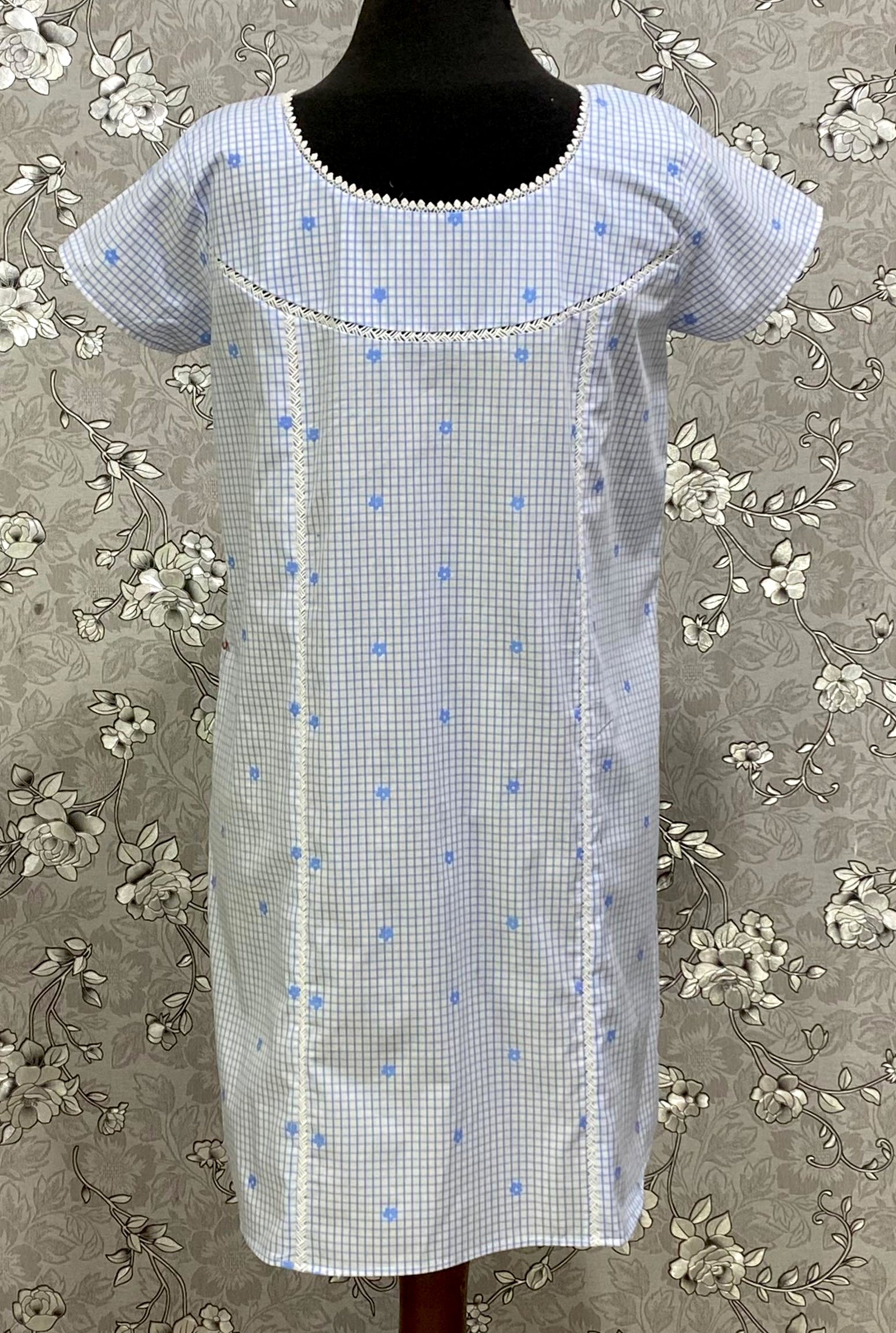 SoieRose Victorian Nightgown – 100% Cotton Vintage Sleepwear – SR1253