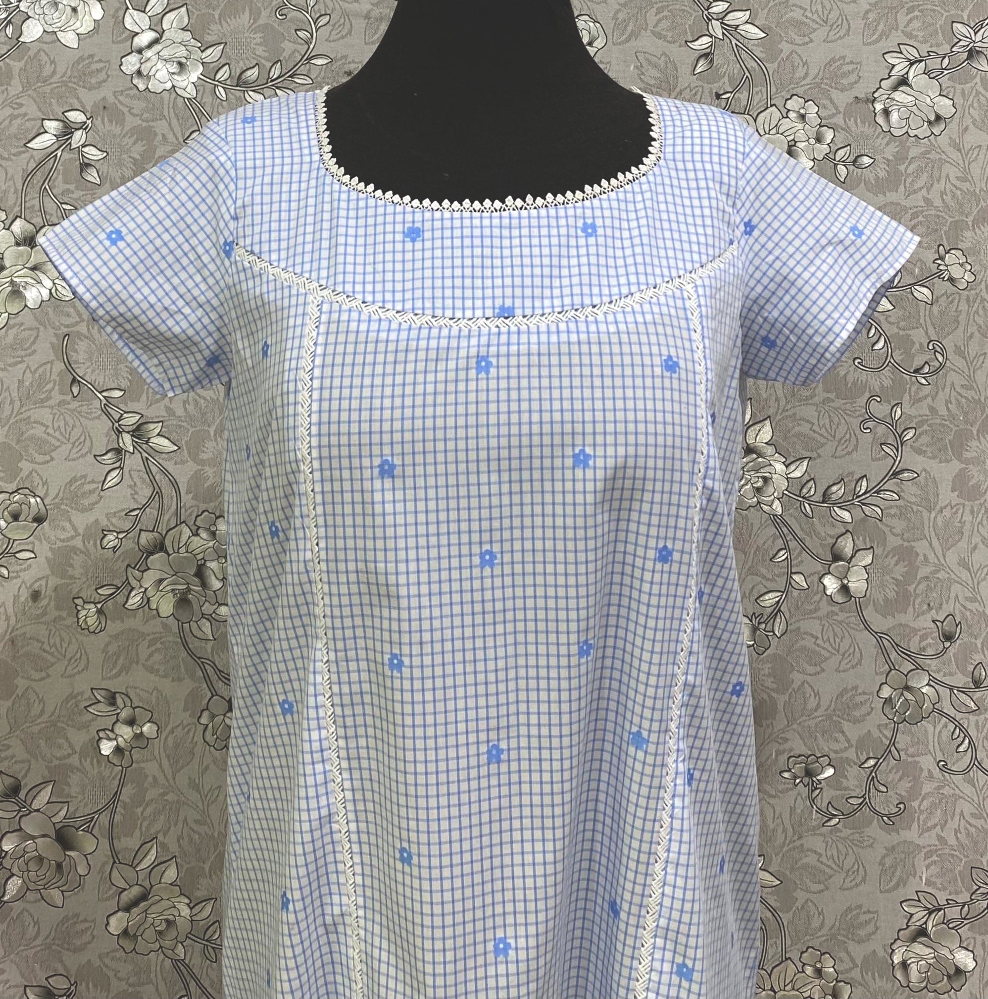 SoieRose Victorian Nightgown – 100% Cotton Vintage Sleepwear – SR1253