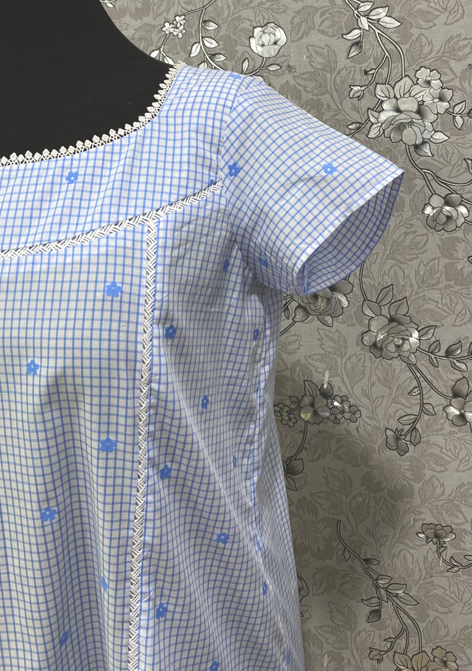 SoieRose Victorian Nightgown – 100% Cotton Vintage Sleepwear – SR1253