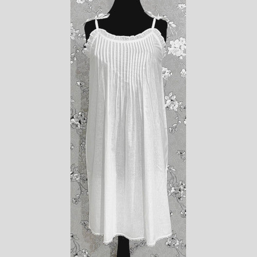 SoieRose Victorian Sleeveless Cotton Nightgown - SR-1085
