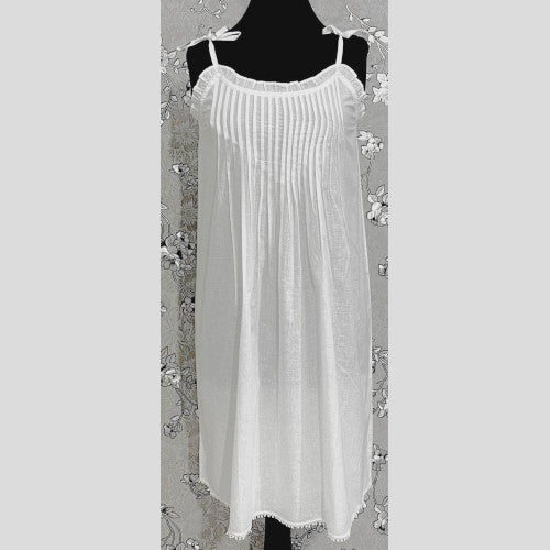 SoieRose Victorian Sleeveless Cotton Nightgown - SR-1085