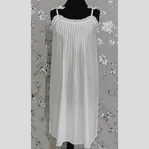 SoieRose Victorian Sleeveless Cotton Nightgown - SR-1085