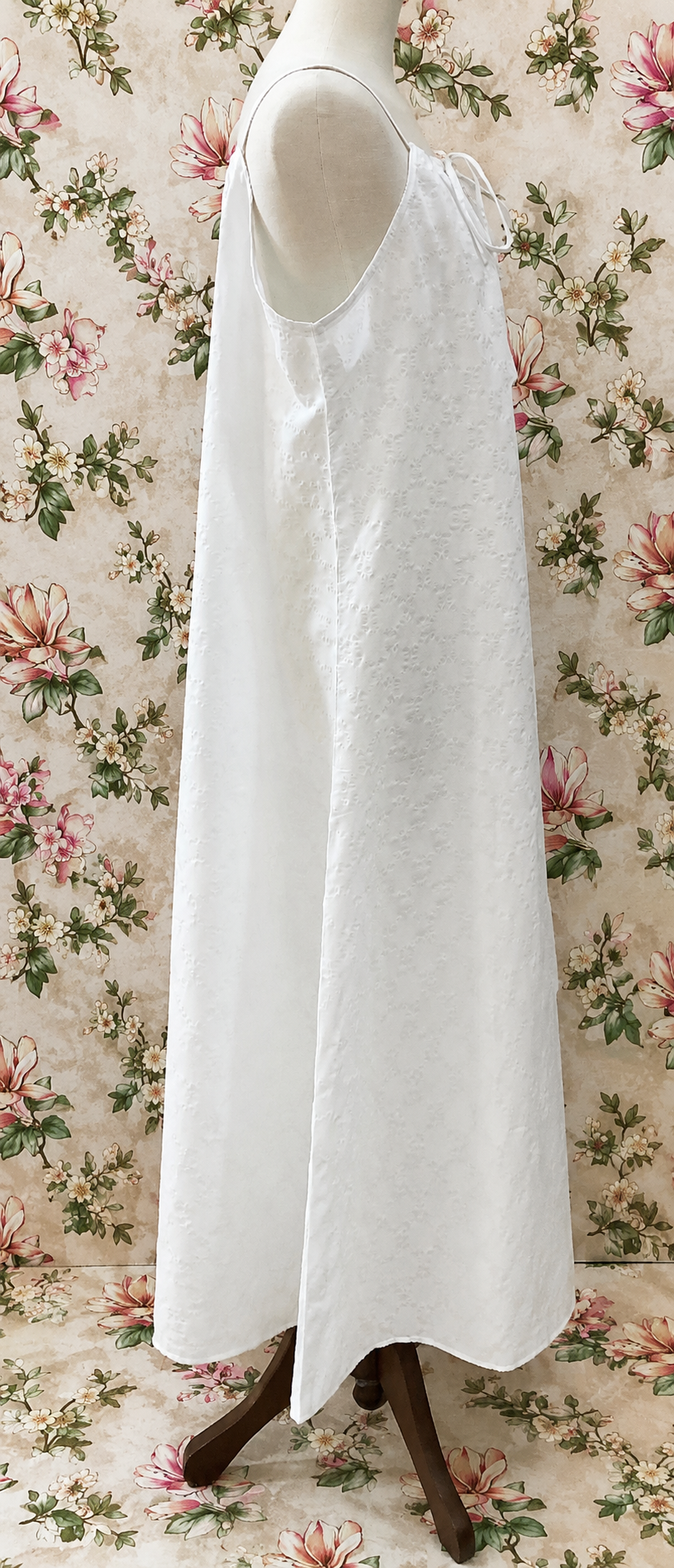 SoieRose White 100% Cotton Victorian Romantic Cottagecore Nightgown - SR-1292
