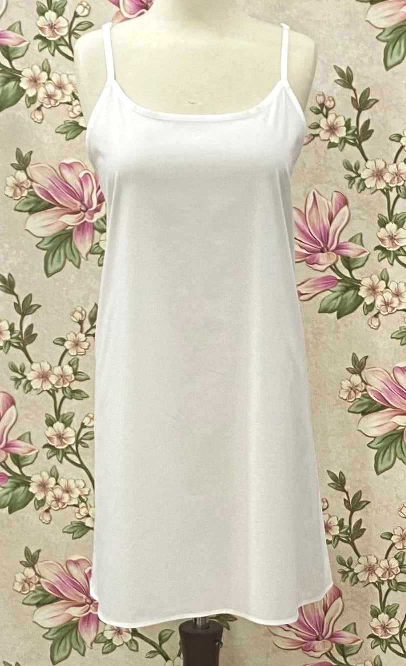 SoieRose White Cotton Matching Slip for Victorian Nightgown-100% Cotton Soft Modesty Layer- Bridal Sleepwear-SR-1268