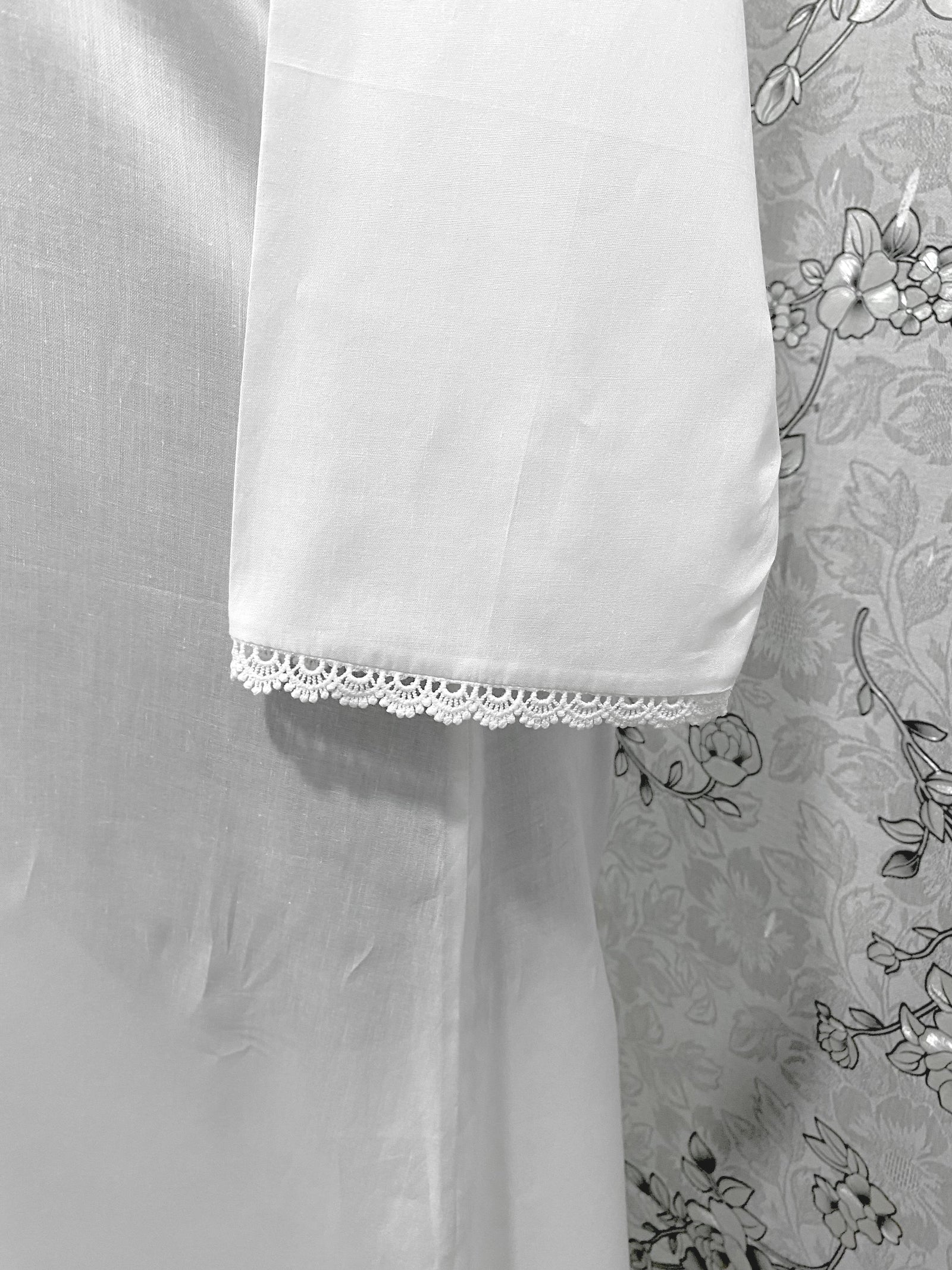 SoieRose 100% Cotton Victorian Nightgown with Button Front & Lace Trim – SR-1232