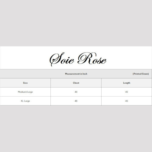 Soierose Beautiful Satin Silk Printed Robe - SR-1005