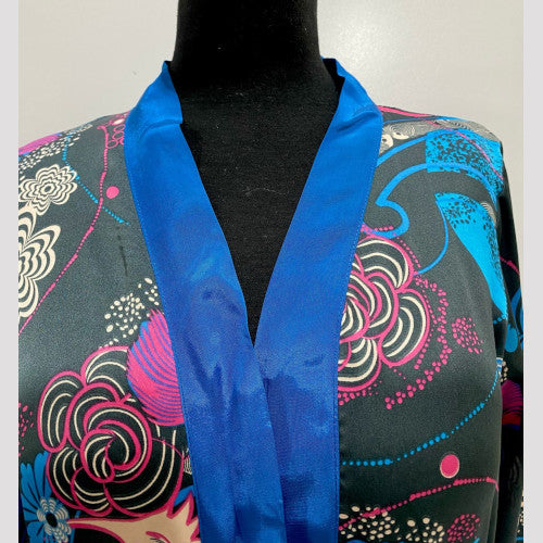Soierose Beautiful Satin Silk Printed Robe - SR-1005