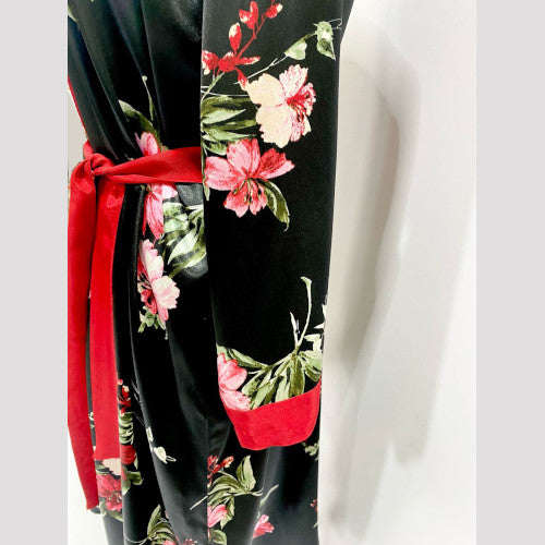 Soierose Beautiful Satin Silk Printed Robe - SR-1006