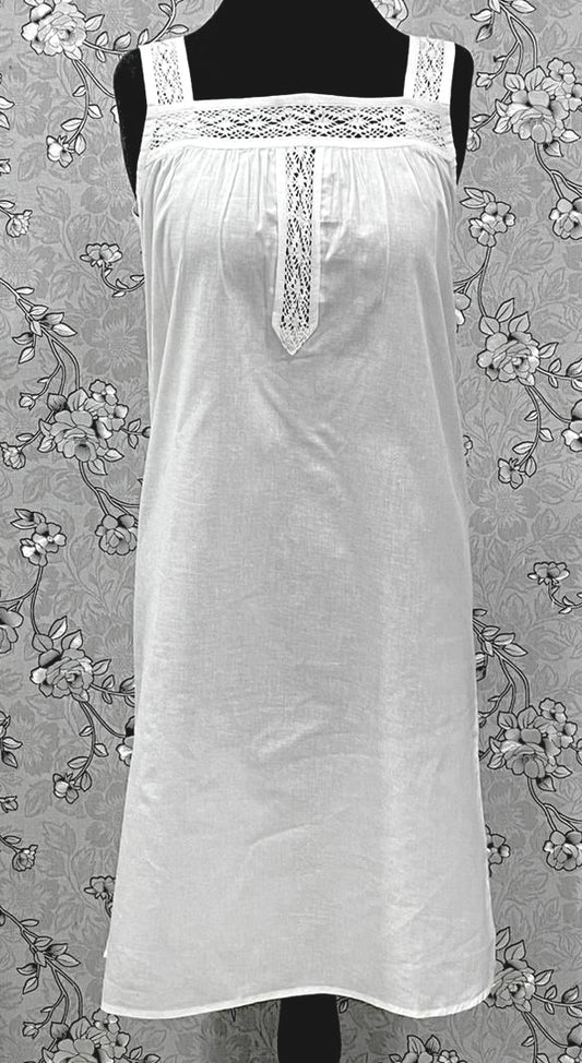 Victorian White 100% Cotton Nightgown – SR-1217 by SoieRose