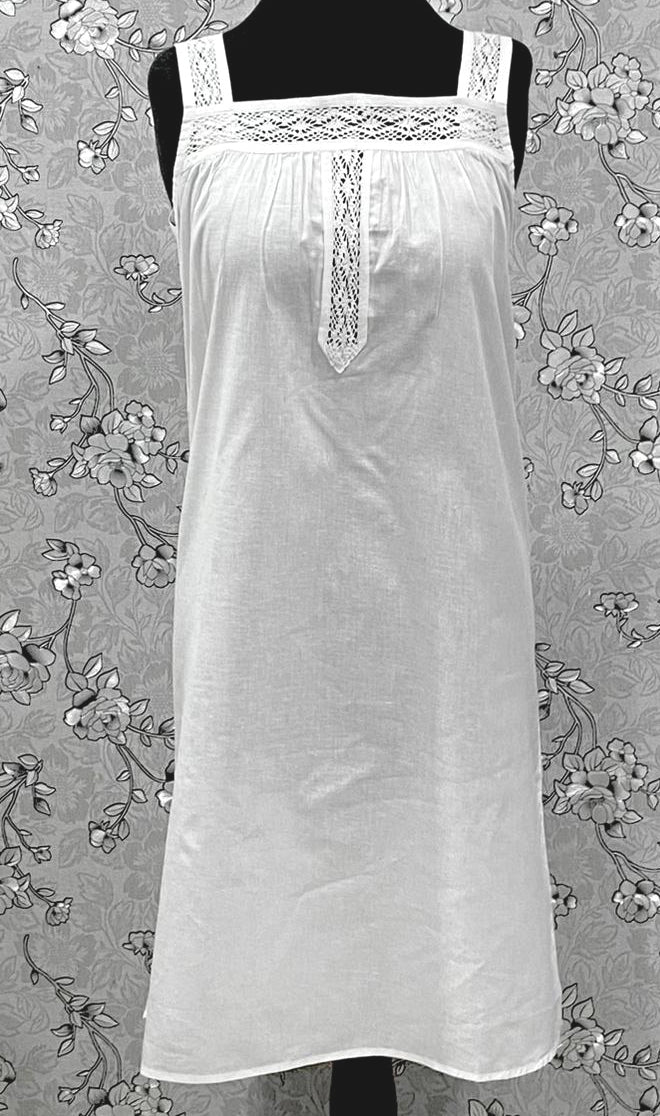 Victorian White 100% Cotton Nightgown – SR-1217 by SoieRose