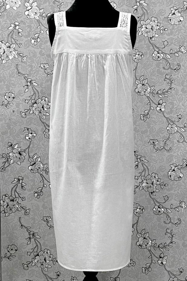 Victorian White 100% Cotton Nightgown – SR-1217 by SoieRose